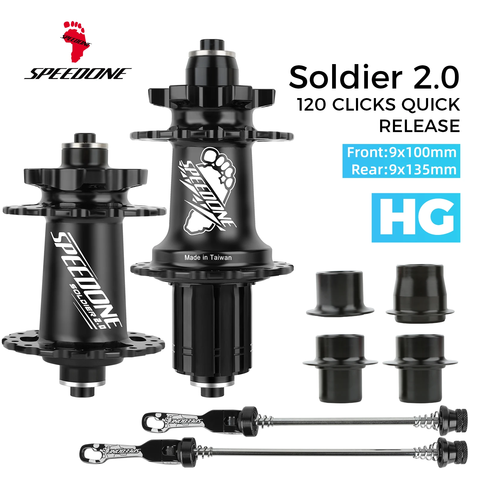 SPEEDONE MTB Noisy Hub Bearing 120 Click 32 Holes 8-12 Speed HG