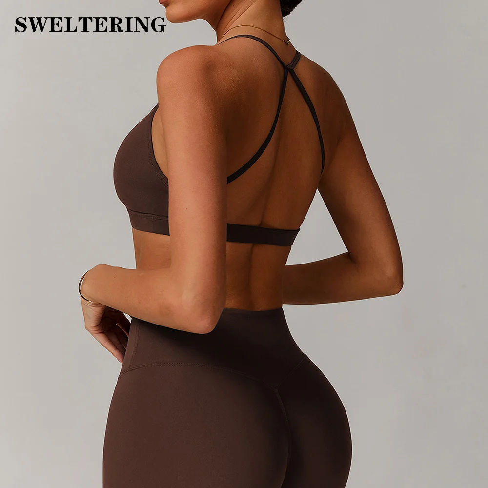 Soutien-gorge Shapewear Push-up Yoga Femme – Crop Top Bustier Stretch, Taille XL, Noir
