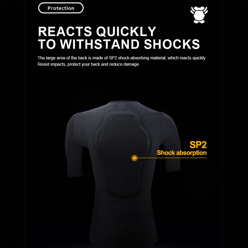 Moon CE Certified SP2 Impact Armor Set-Breathable Slow-Recovery Protection for Extreme Sports&Road Bicycles and Mountain Bikes