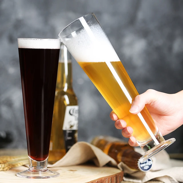 380ml Large Capacity Beer Mug Graduated Cylinder Pilsner Glass Tall Big  Champagne Flute Restaurant Craft Brew Stout Cocktail Cup - Glass -  AliExpress