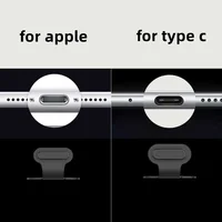 6PCS Charging Port Anti-Dust Dirt Dust Plug For iPhone Samsung USB Type-C Port Protector Silicone Dustplugs Cover Anti-Lost Cap 4