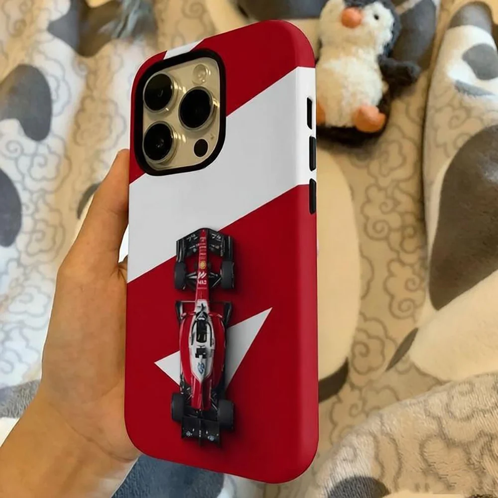Dual Layer Racing MagSafe Phone Case - Stylish Air Design