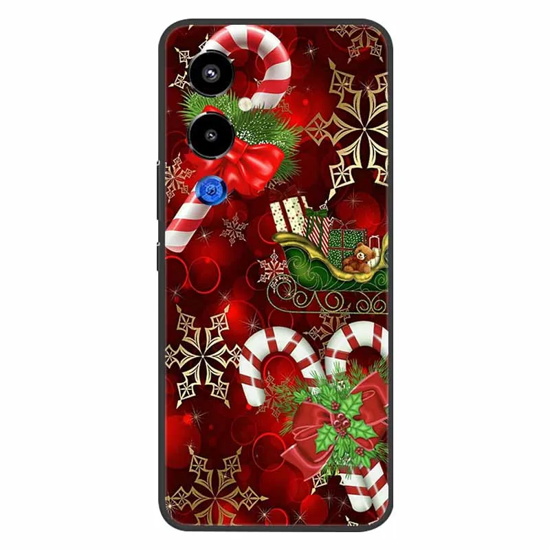 Christmas Silicone Soft TPU Phone Case - Festive Holiday Gift Cover