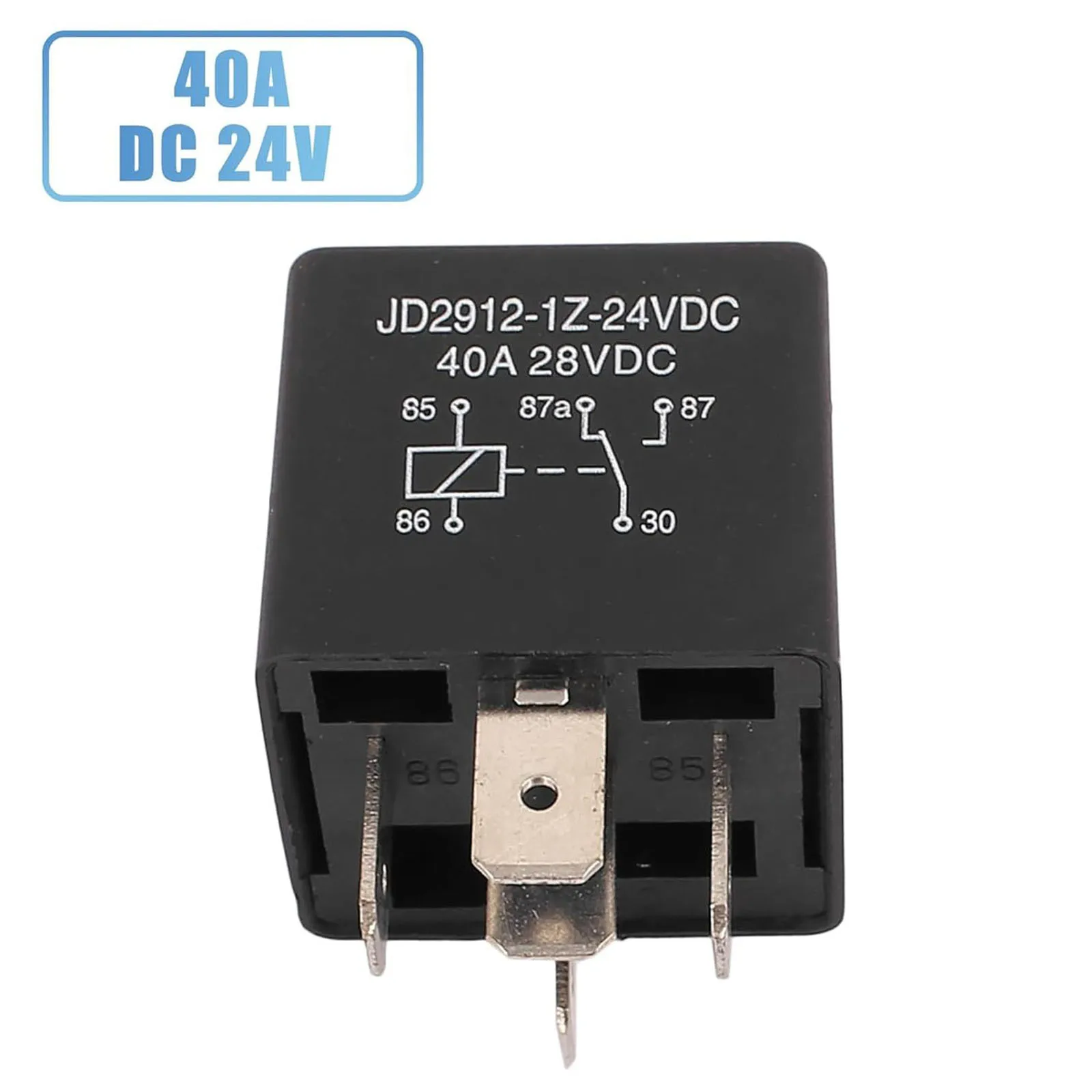 Ehdis Motor Relé 5 Pin 24v Bobina 40amp Spdt Modelo No .: Jd