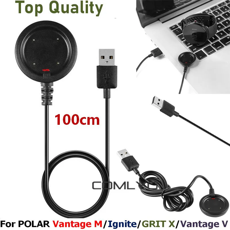 USB Charging Cable Dock Station for Polar Vantage V Vantage M Ignite 