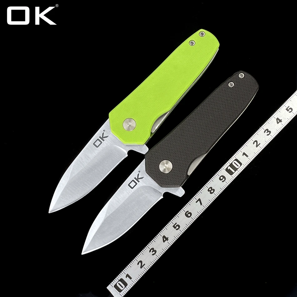 OK MINI-02 подшипник 440C Лезвие быстро открывающийся складной нож G10 Ручка Открытый