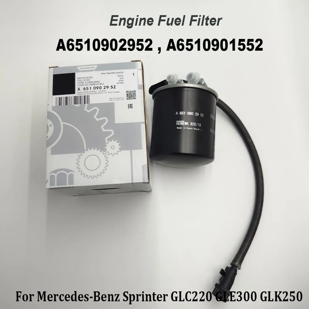 Топливный фильтр двигателя A6510902952 6510902952 A6510901552 6510901552 для Mercedes-Benzz Sprinter GLC220 GLE300 GLK250 Топливный фильтр двигателя A6510902952 6510902952 A6510901552 6510901552 для Mercedes-Benzz Sprinter GLC220 GLE300 GLK250