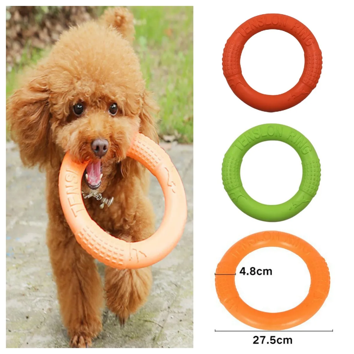 Pet Flying Discs Dog Training Outdoor Ring Puller Resistant Bite Floating Toy Puppy Outdoor Interactive Game Products Tool