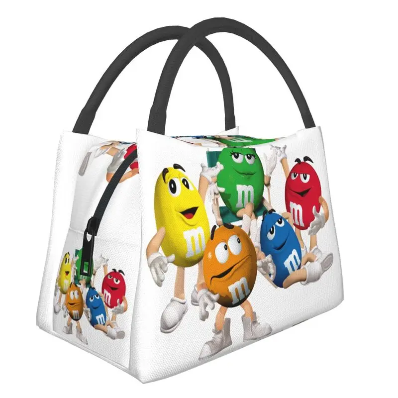 M&M's World Patterned Large Black Tote Bag