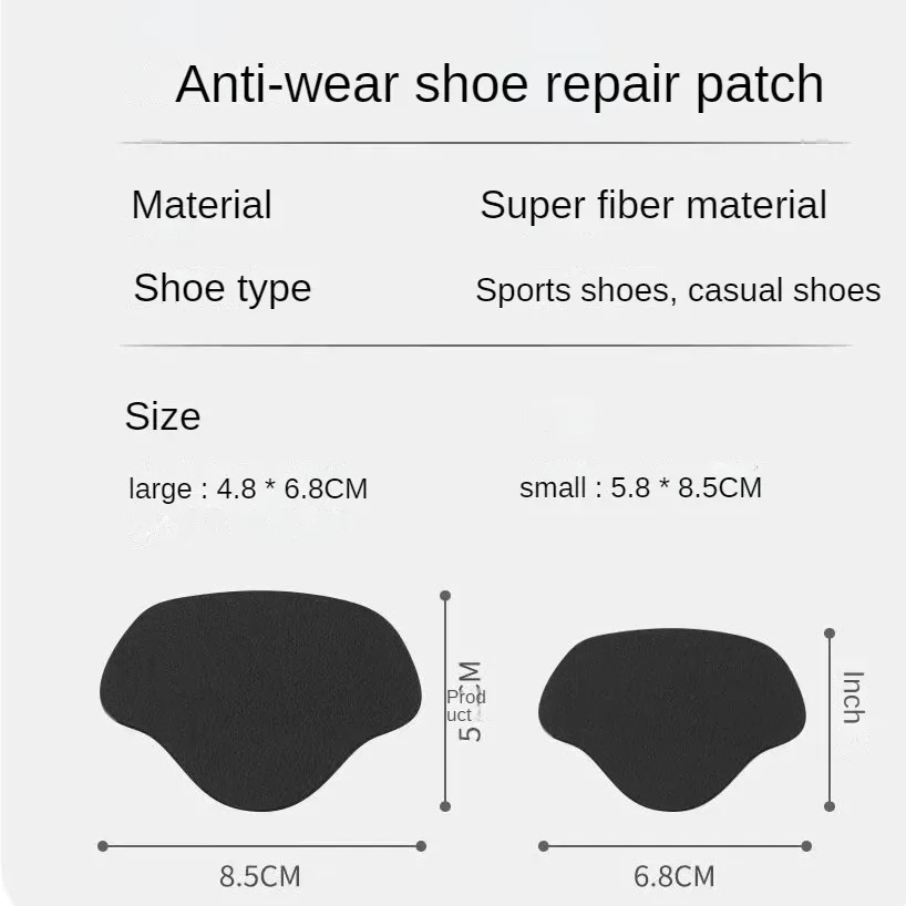 6pcs 4pcs Sports Shoes Patches Vamp Repair Shoe Patch Sneakers Heel Protector Adhesive Patch Repair Shoes Heel Foot Care Insoles shoe repair patches heel protector pads shoe protector shoe protector tips