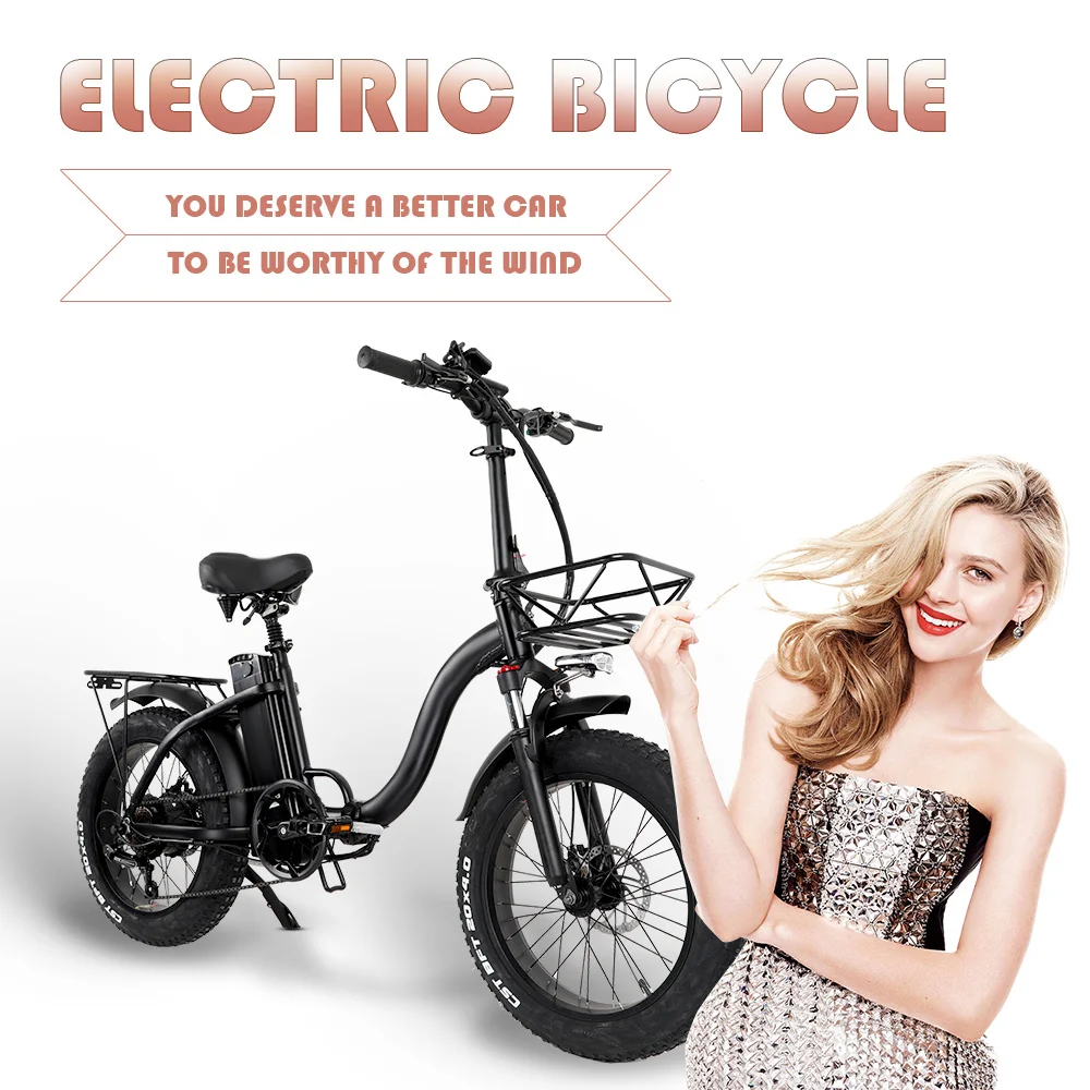 LAFLY-1000W Folding 20 Inches Electric Bike 48V 15AH Iithium 