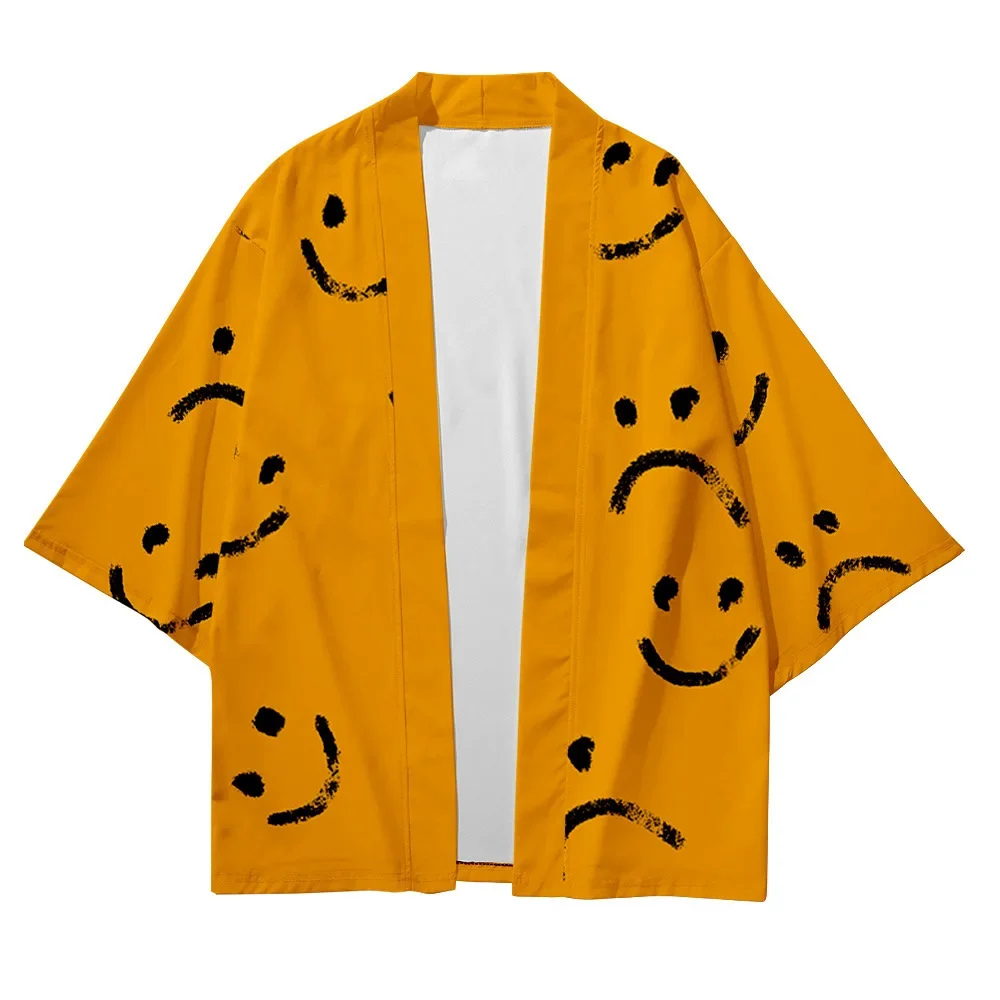 Japanese Kimono Retro Thin Coat Haori Hanfu Tops Summer Asian Streetwear Print Kimono Cardigan Shirt Japanese Robe Kimonos
