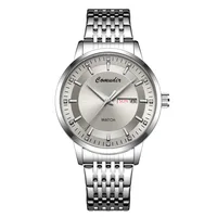 Montre pour hommes entièrement automatique et Non mécanique, évidée, étanche, tendance, brille dans la nuit, double calendrier 6