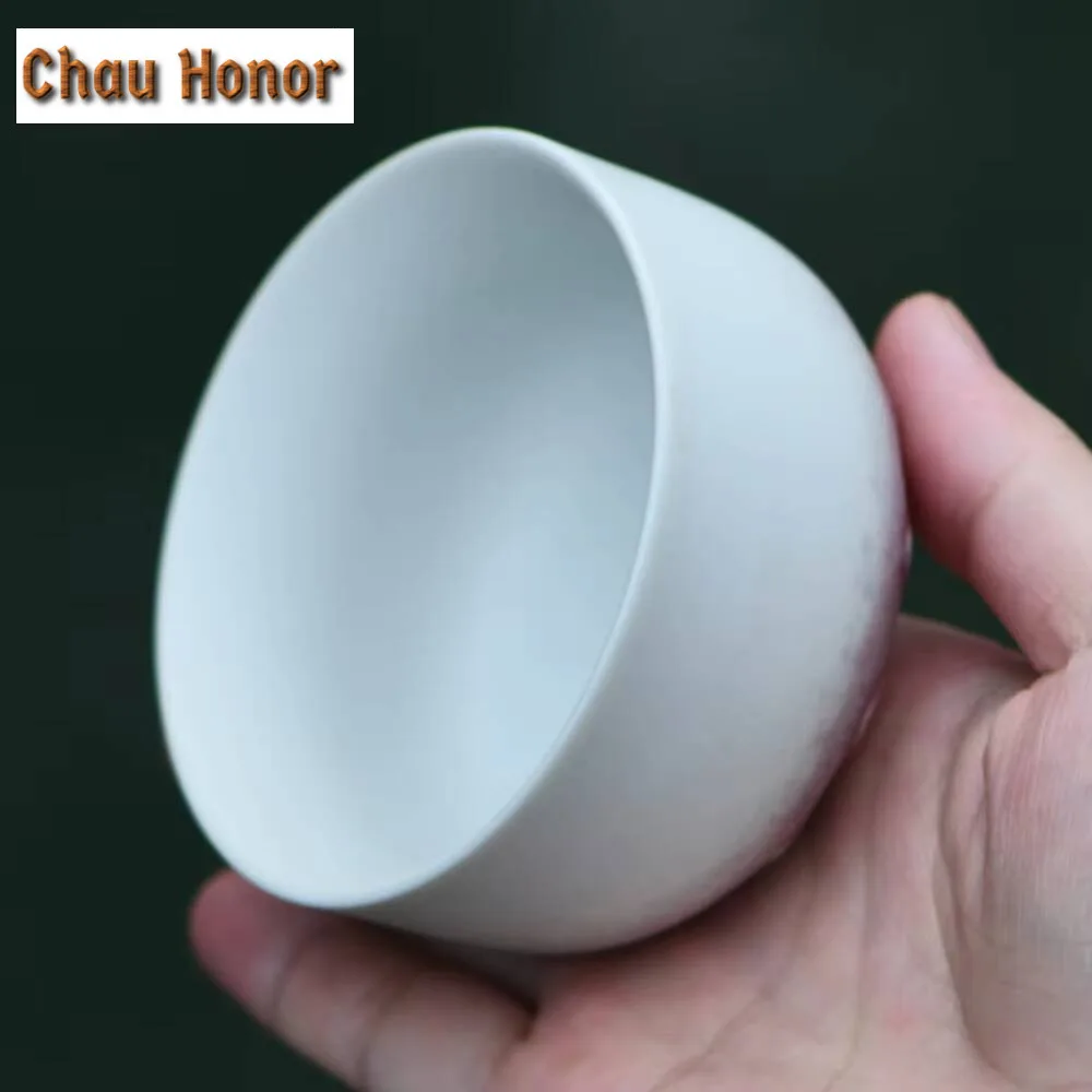 110ml Chinese Dunhuang Mural Lotus Ceramic Teacup Antique Kiln Change Glaze Tea Bowl Creative Lotus Throne Master Cup Tea Pair