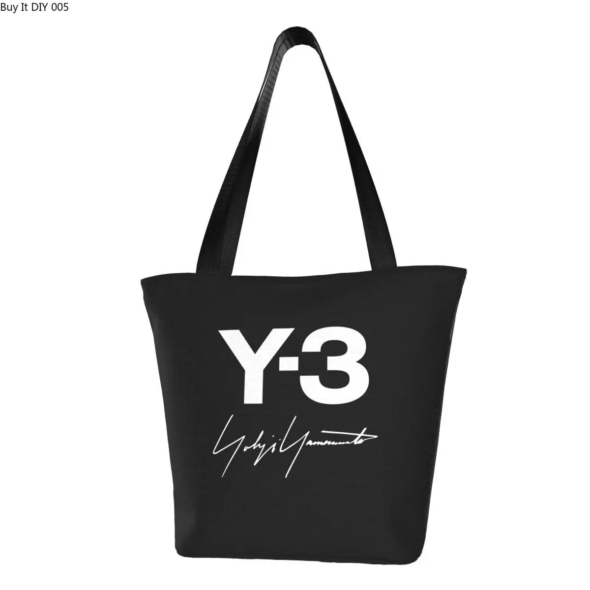 

Сумка-шоппер Yohji Yamamoto с милым принтом, переработанная холщовая сумка-шоппер, сумка через плечо