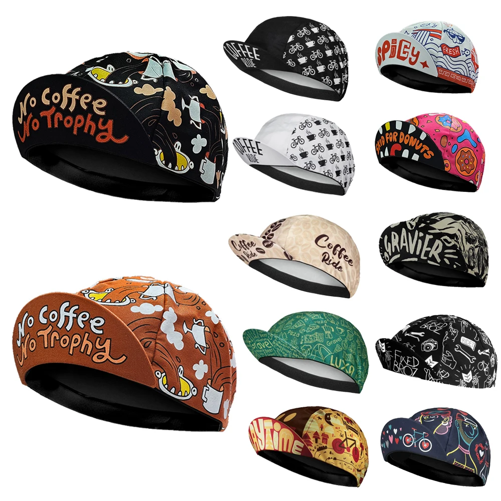 Cycling Caps Cycling Hat Cycling Hats No Coffee No Trophy Cycling Hat Funny Road Bicycle Cap Bike Headwear Men and Women Gorra Ciclismo