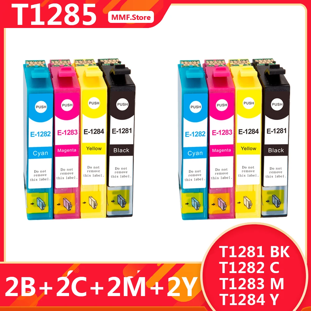 T1285 Cartuccia Stampante T1281 Compatibile Per Epson 128Xl T1282-T1284 Stilo Sx230 Inchiostro Sx430W Inchiostro Sx445W Inchiostro Inchiostro Sx235W