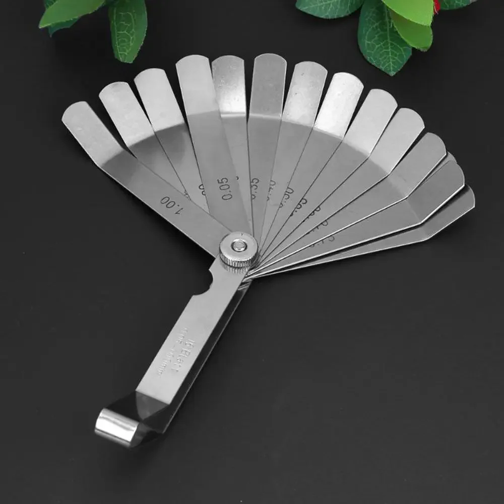 ? 밸브 태핏 0.127-0.508MM 16 블레이드 필러 게이지 미터법 100mm 게이지