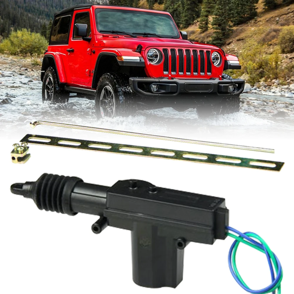 12V Automobile Central Door Lock Motor Kit Heavy Duty Car Electric Door Lock Actuator 2 Wire Locking System Single Gun Type Kit