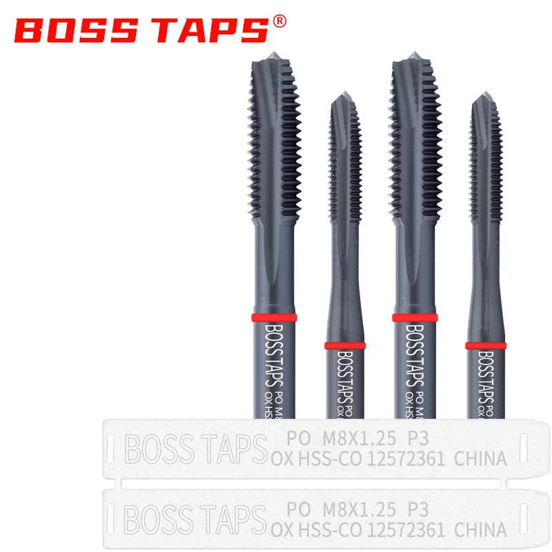 HSS-CO Red Ring JIS Standard With OX Spiral Pointed Tap M2 M3 M4 M5 M6 M7 M8 M9 M10 M11 M12 Machine
