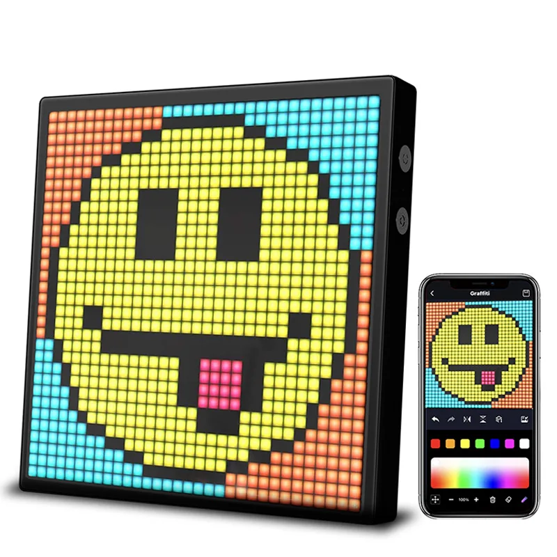 

LED Pixel Display APP Control Programmable Night Light DIY Text Pattern Animation For Home Decoration Bedroom Game Bar 32*32