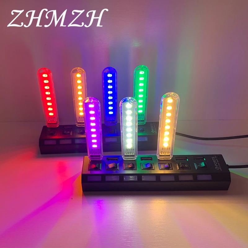 Luz LED de noche DC5V para dormitorio, lámpara pequeña de escritorio ...