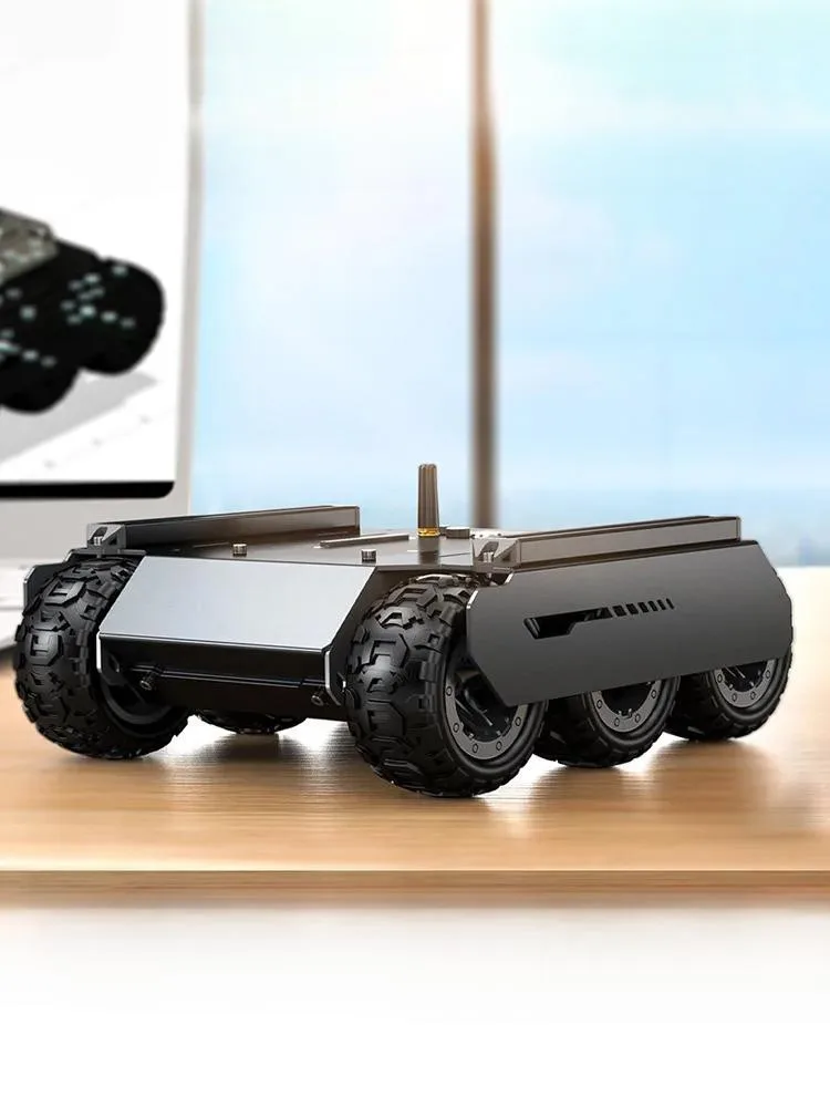 6WD Mobile Robot Car with Rubber Wheels Flexible And Expandable