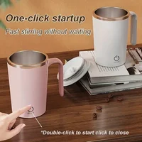 1pc Self Stirring Mug Electric Magnetic Mixing Cup Rechargeable Auto Rotating Stirring Mug Coffee Milk Cup Home Office Travel 2