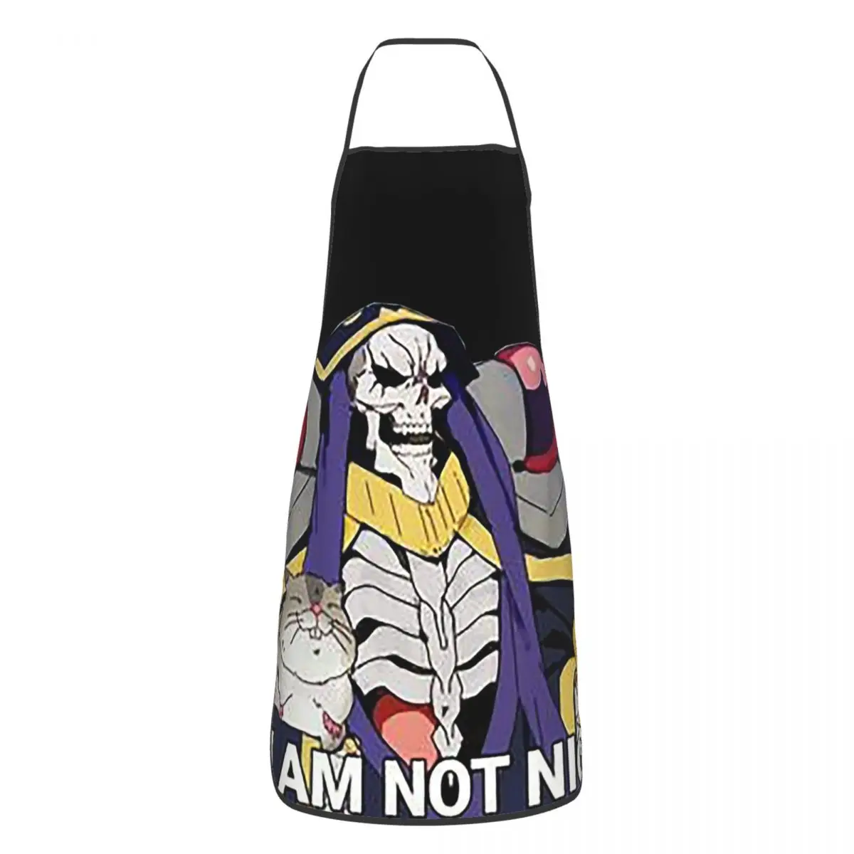 

Фартуки Overlord I'm Not Nice для женщин и мужчин, кухонный шеф-повара, кухонный фартук, домашний нагрудник, для уборки выпечки, унисекс, для взрослых