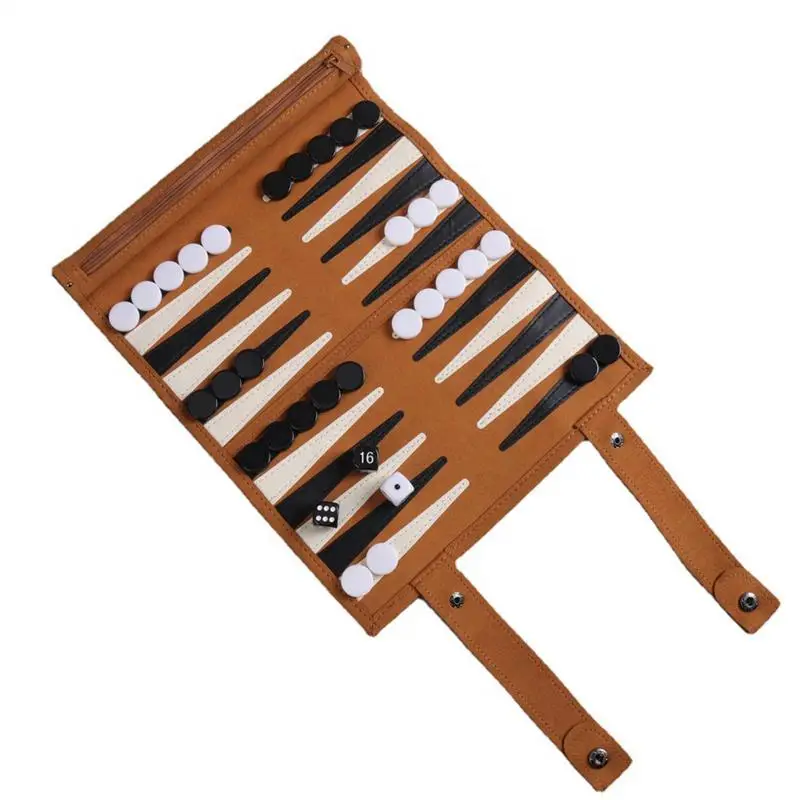 Chess Backgammon Board Game Travel Set Chess Board Set Strategy Board Game Playing Pieces Dice Cups Wooden Chess For Table Games
