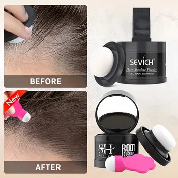 Hair Line Powder 4g Black Root Cover Up Natural Instant Waterproof Hairline Shadow Powder Hair Loss Concealer Raiz Preta Cobrir