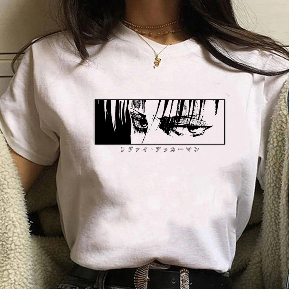 

Attack on Titan tshirt women streetwear tshirt female graphic Japanese clothes