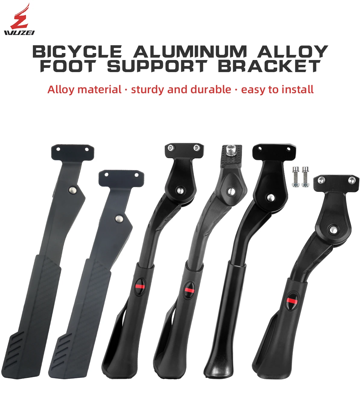 Description Picture 2 of itemMTB Adjustable Kickstand Fat/Folding Bike Parking Race Side Road Bicycle Foot Strap Mountain Bike FootRest Support Cycling