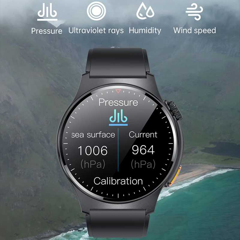 GPS Sports Smartwatch Men's Weather Data Waterproof Watch NFC ECG+PPG Monitoring AI Voice Assistant Smart Watch 2025 New