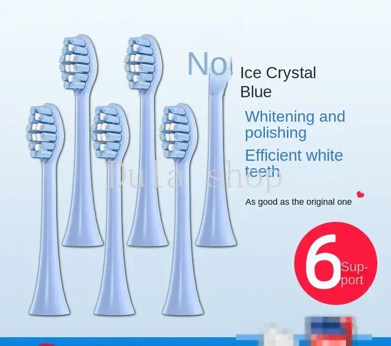 12 pieces brush heads Fits with FLYCO electric toothbrush head TH01 original quality FT7105/FT7106/FT7205 universal replacement 6