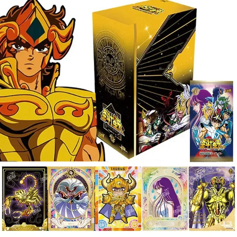 

KAYOU Saint Seiya Cards Shroud Awakening Collection Card First Second Shot Anime Rare Limited SE BP Collectible Card Kids Toys