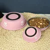 Cat bowl stainless steel dog basin new printed pet supplies dog bowl silicone bottom non-slip pet drinking water feeding bowl 2