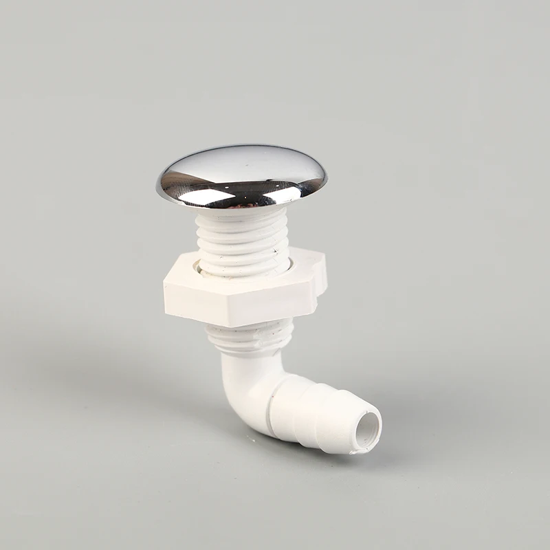 1PC Hot Tub Air Jet Air Nozzle Chrome-plated Surface Non-metallic With White Base Massage Bathtub Accessories