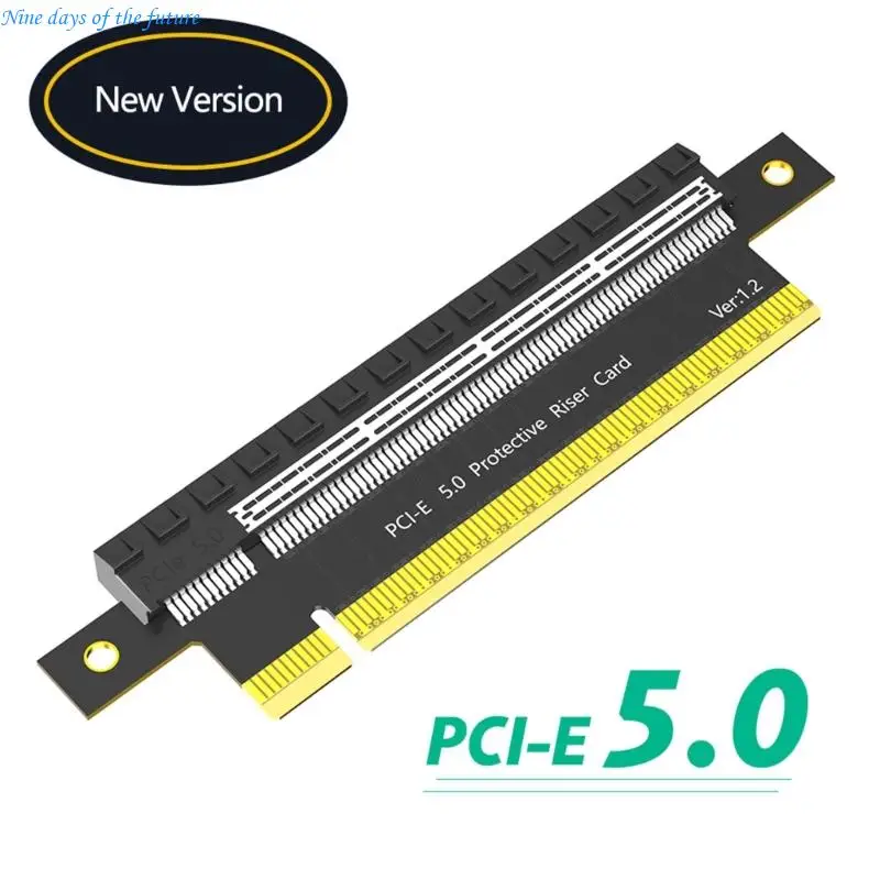 고급 PCIE 16x 5.0 상승 확장 카드 180도 고속 어댑터 카드 E65A