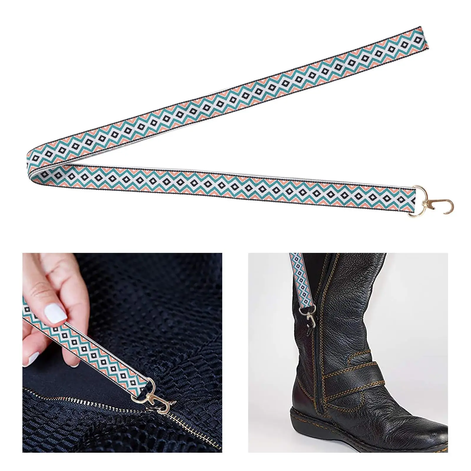 Dress Zipper Helper Zipper Puller Zipping Dress Tool Pull Assistant 77cm button hook helper