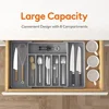 Black Ware Organizer Holder For Party Adjustable Utensil Tray For Drawers Expandable Cutlery Holder Kitchen Drawer Utensil Tray 1