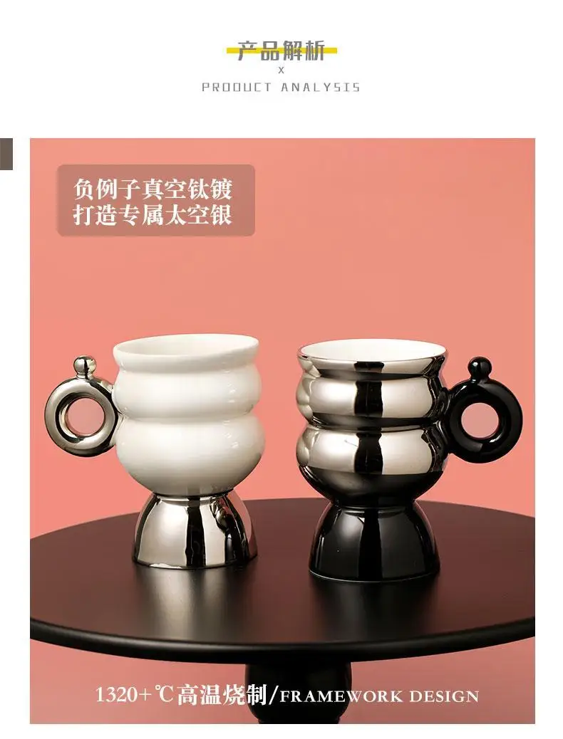 Description Picture 4 of itemCircle Cup Ceramic Creative Design Exclusive Personalized Water Cups Featured Master Mug Exquisite Coffee Drinkware Friend Gift