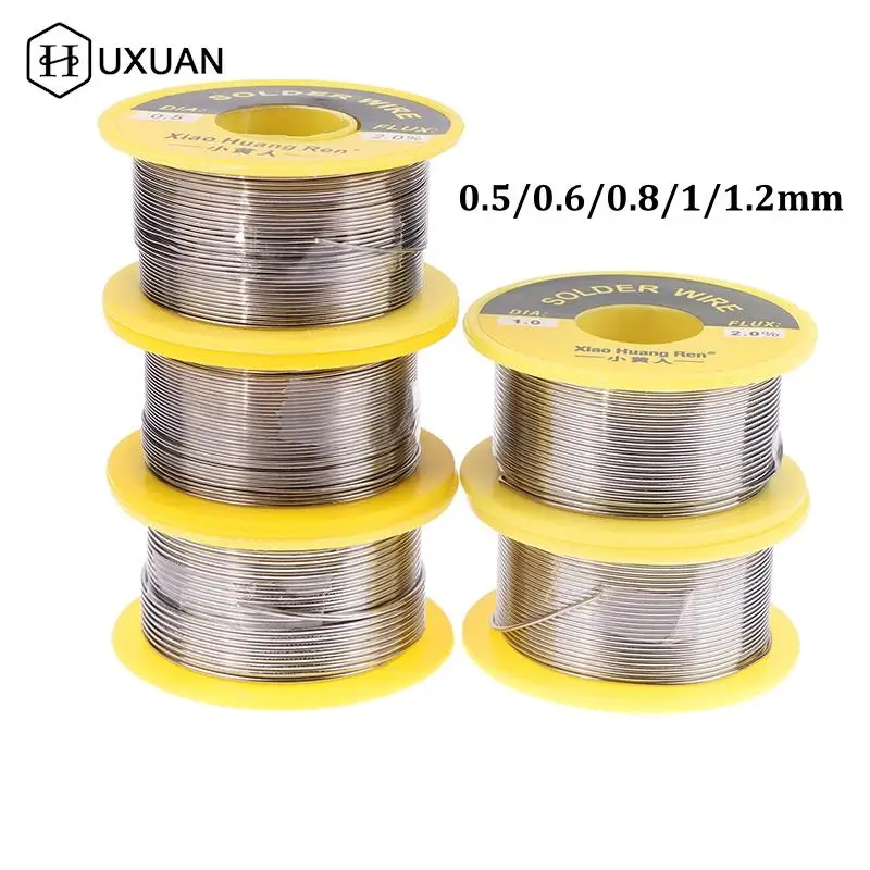 

60 Solder Wire Rosin Core Tin Solder Wire Soldering Welding Flux 2.0% Iron Wire Reel 50g Diamater 0.5/0.6/0.8/1/1.2mm