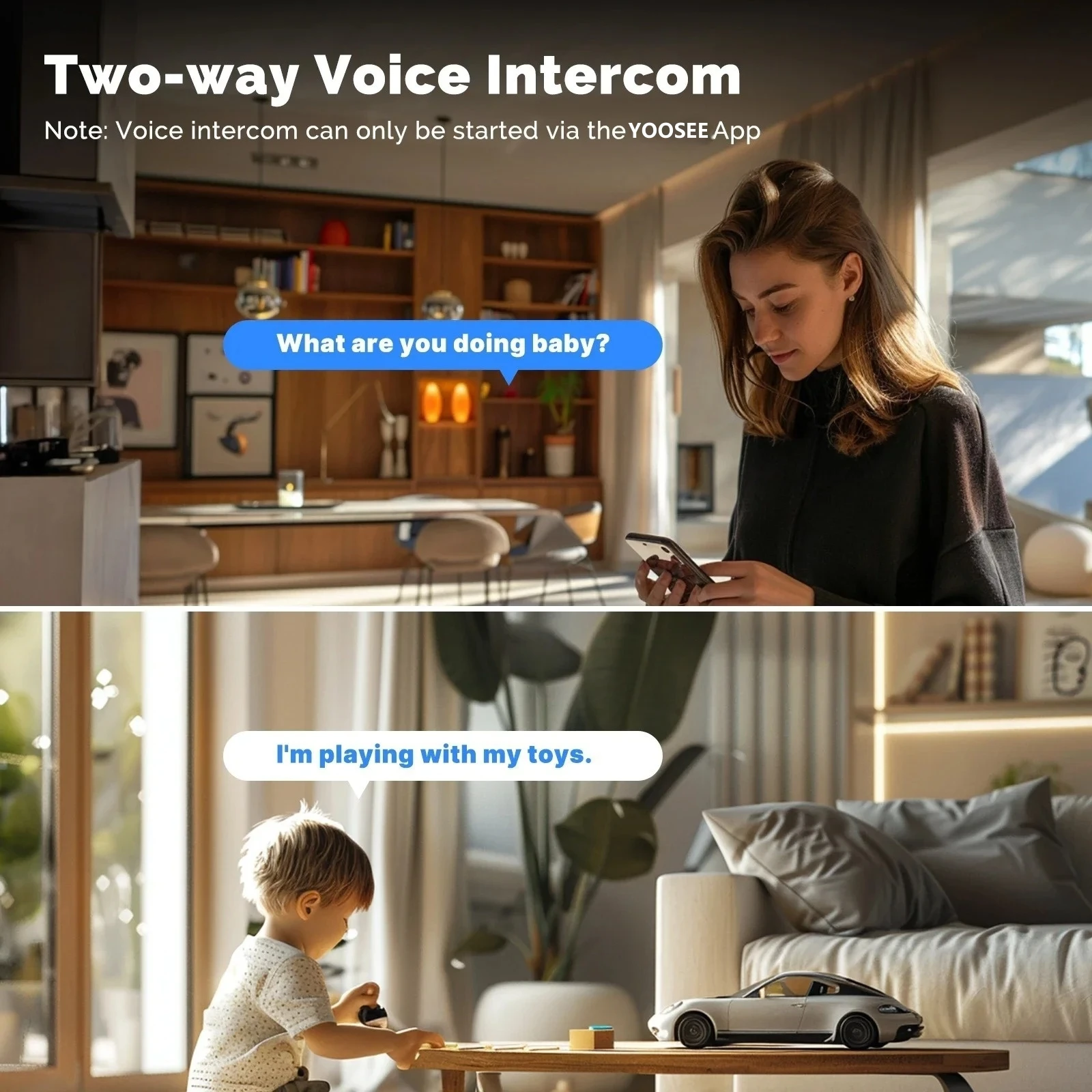 4K 8MP WiFi Surveillance Camera Dual Lens with Adjustable Bracket Two-Way Audio Onvif 10X Zoom Security Wireless Surveillance 3