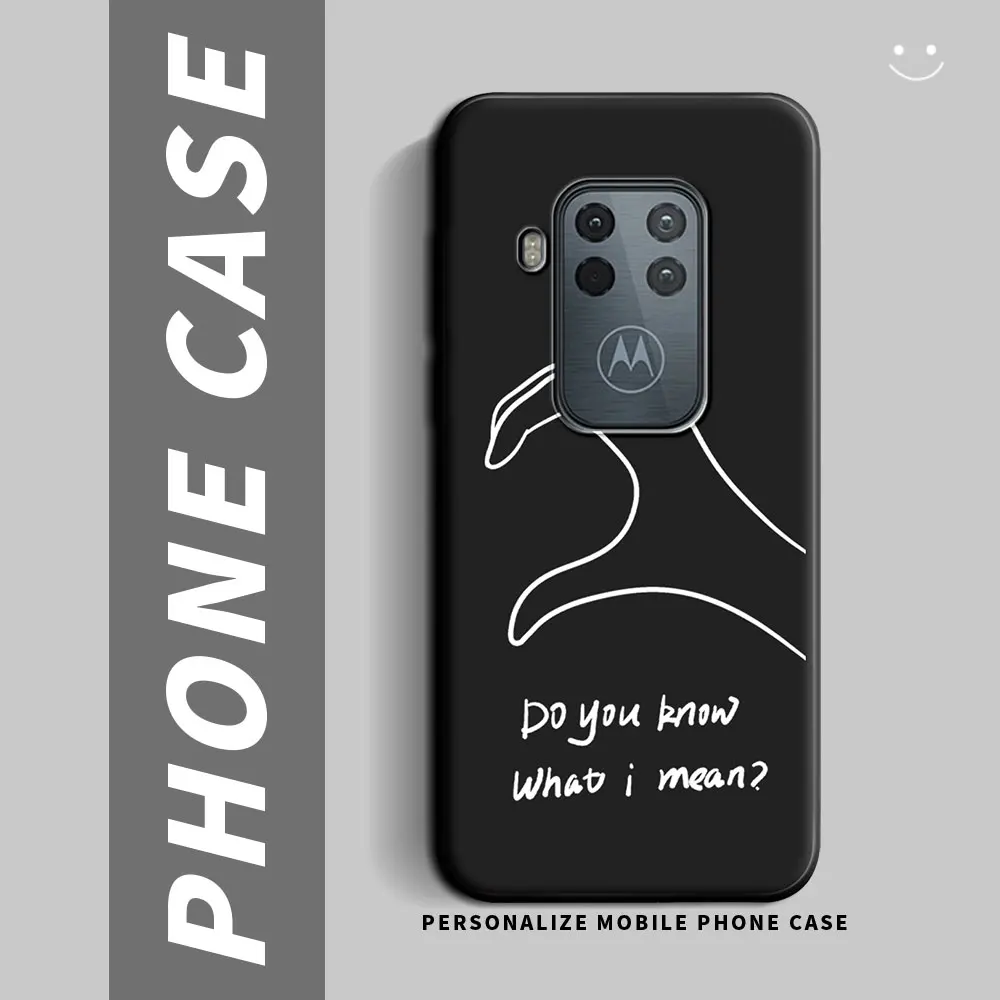 Shockproof Silicone TPU Phone Case - Durable Back Cover for Motorola Moto One Series