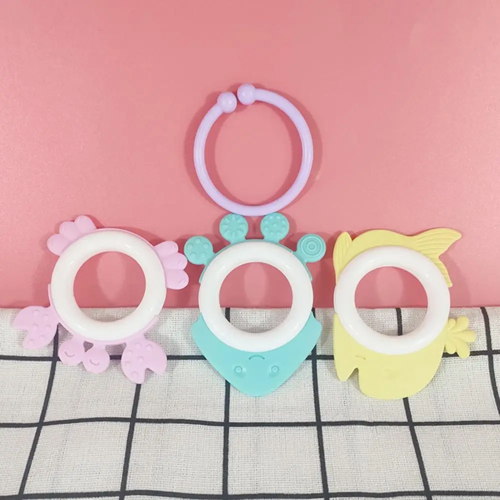 

1 Set Lovely Baby Boys Girls Plastic Molar Teething Toy Infant Molar Toy Cozy Grip Emotional Comfort