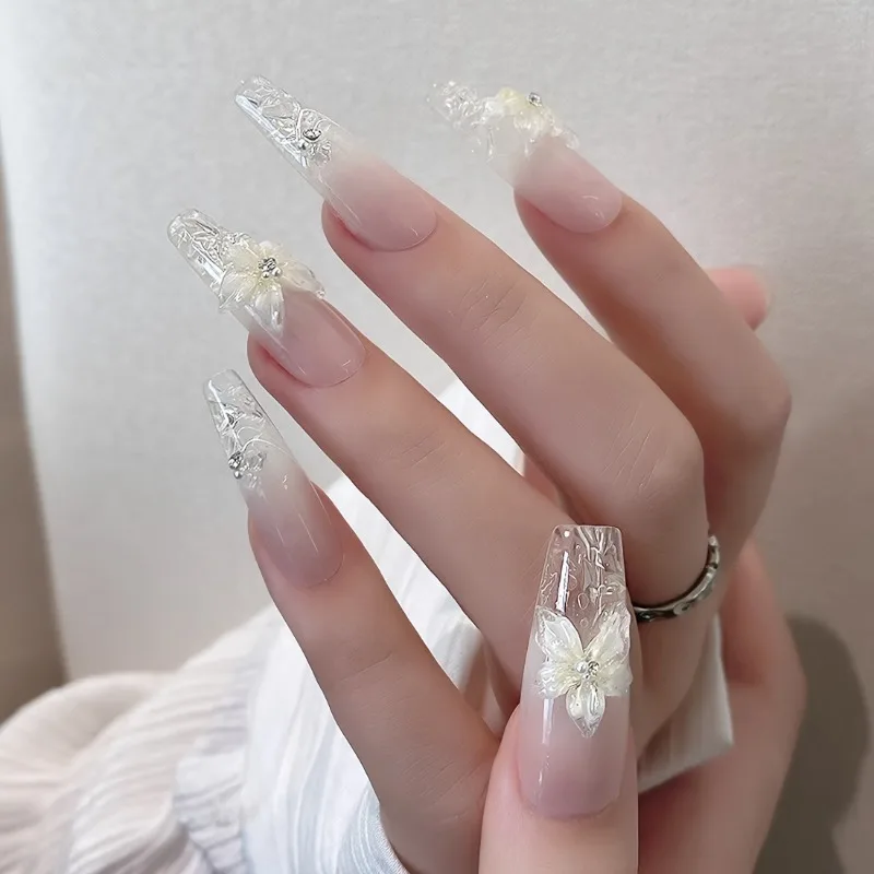 1개 3D 네일 아트 몰드 - 무취 DIY 네일 스텐실 여성용 & 소형, 재사용 가능한 손발 네일 장식 도구, 네일 디자인