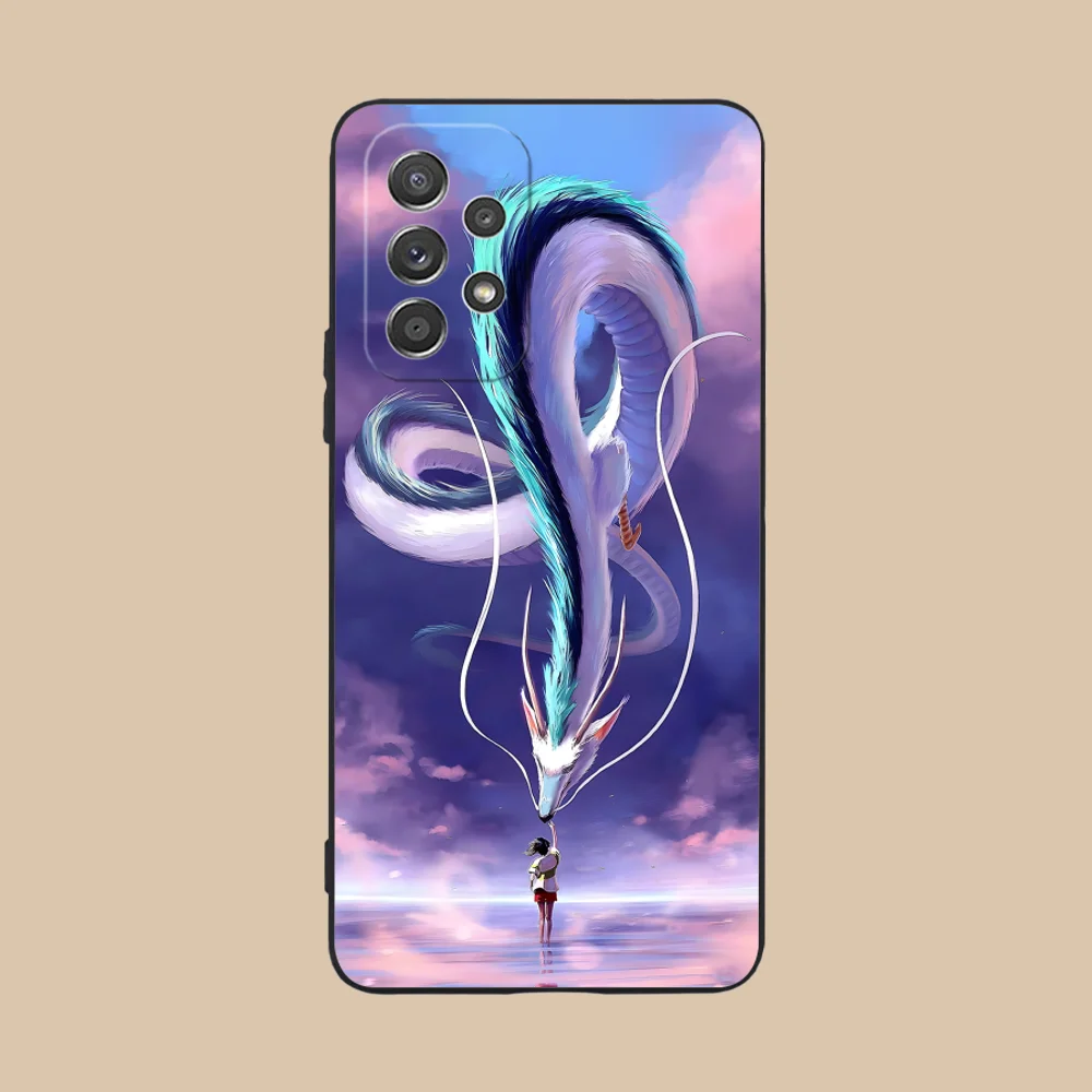 Spirited Away-Themed Black Phone Case Cover