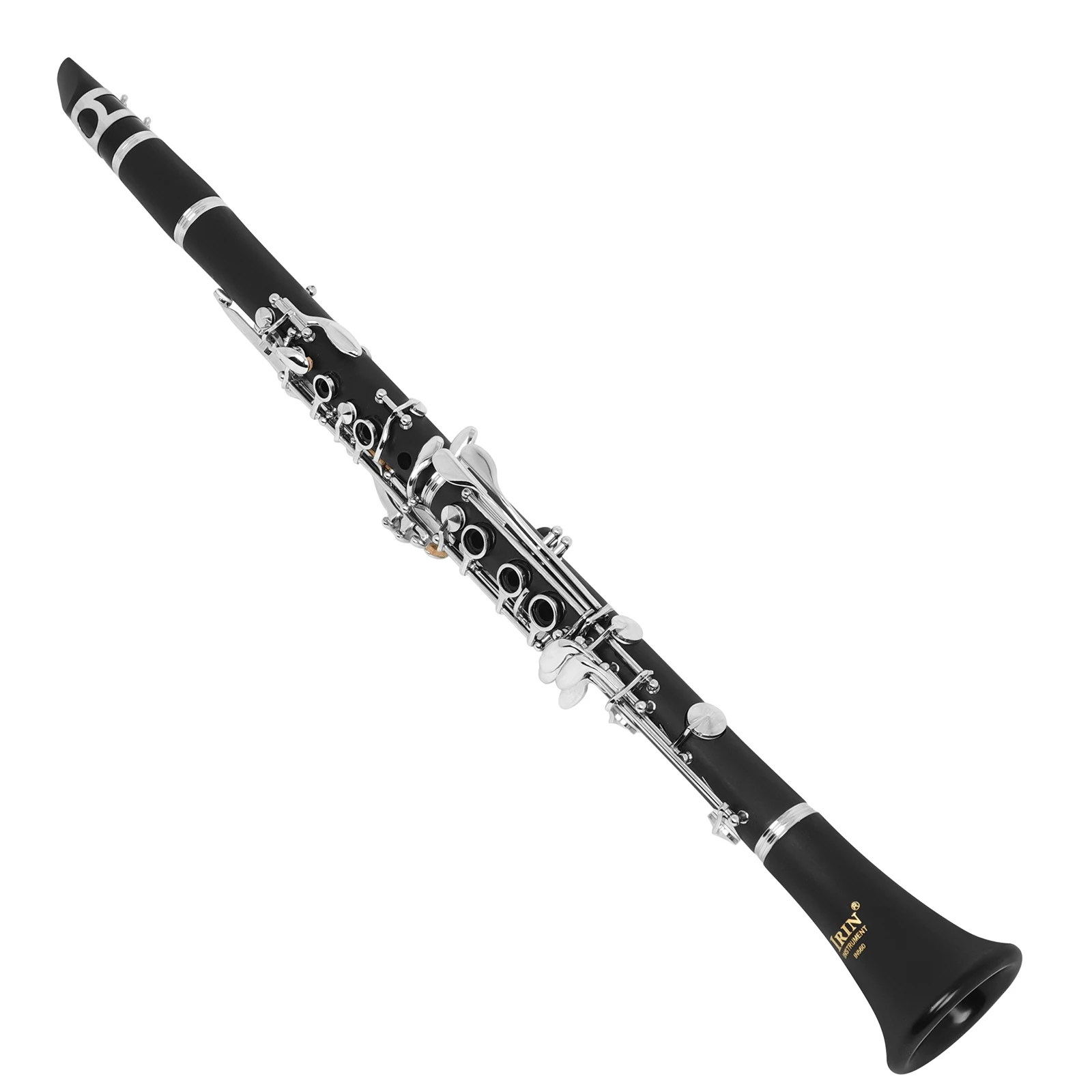 IRIN IN570 Clarinet 17 Key Bb Clarinet Black Professional Woodwind Instrument Bakelite Wood Clarinette with Box Reed Accessories