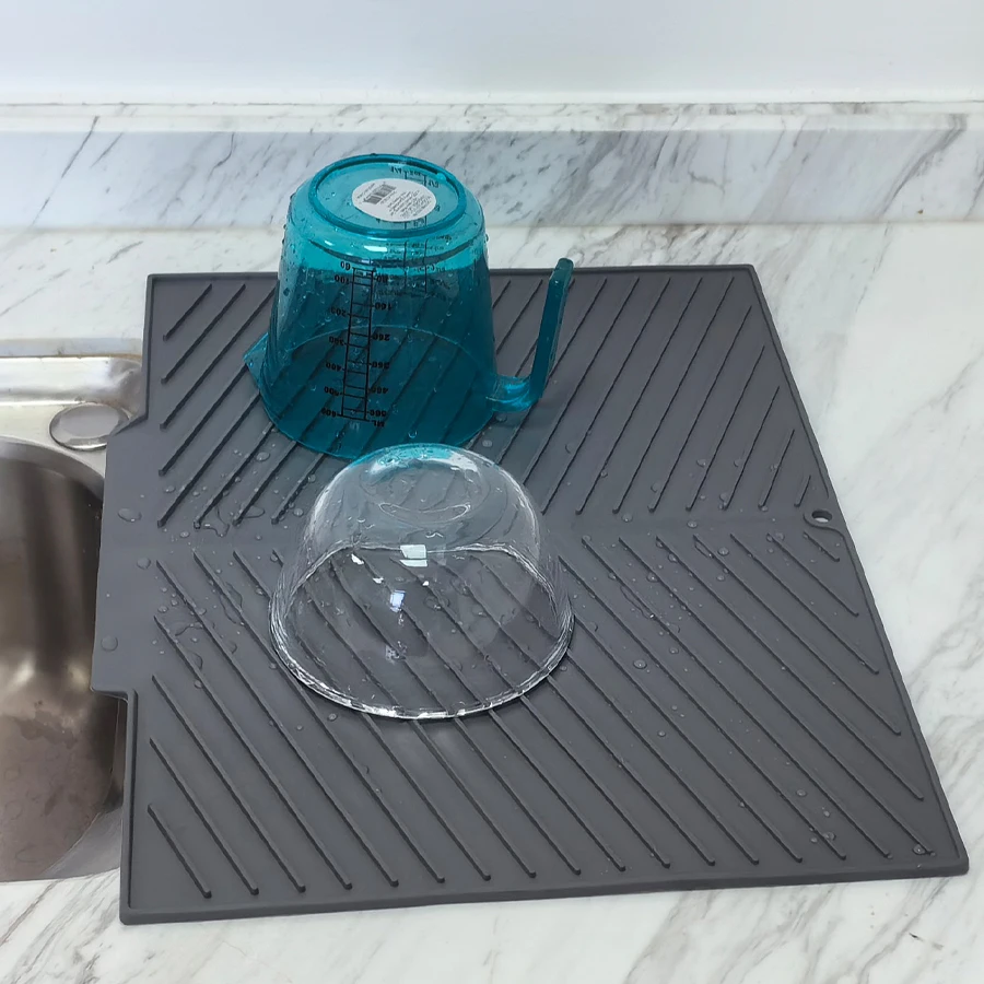 1PC heat insulation mat table silicone drain mat non-slip thickening multi-functional high temperature and anti-hot mat pan mat Kitchen